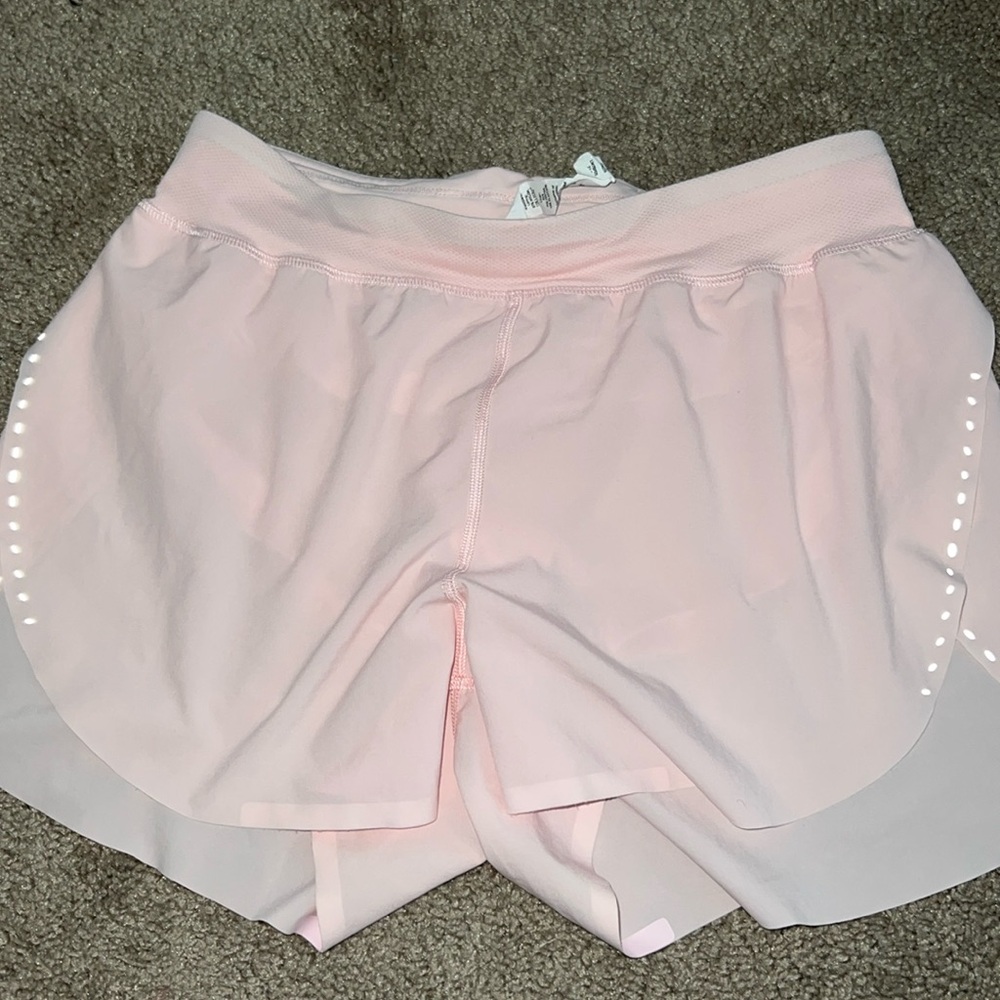 COPY - Light pink Lulu running shorts. Rarely worn